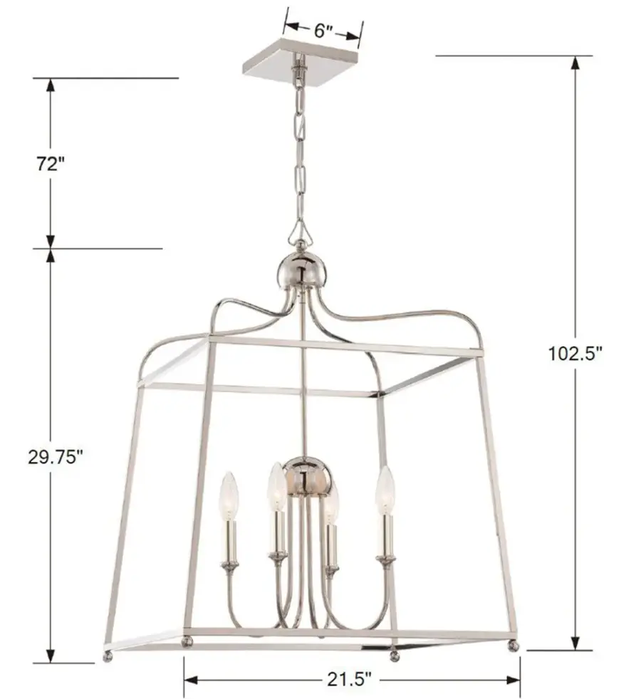 Sylvan 21.5" Chandelier - Image 3