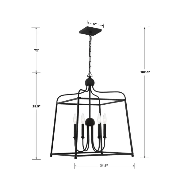Sylvan 21.5" Chandelier - Image 9