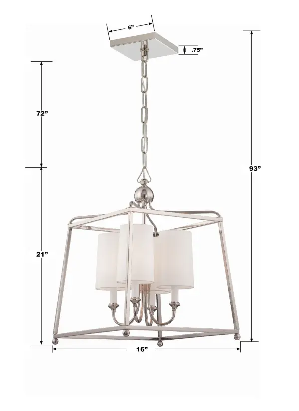 Sylvan 16" Black Forged Chandelier - Image 5