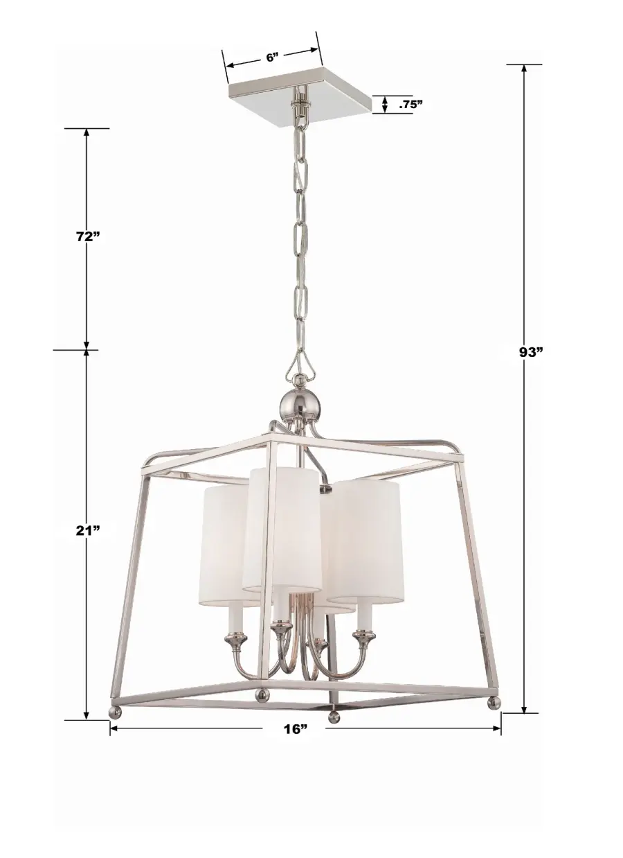 Sylvan 16" Black Forged Chandelier - Image 5