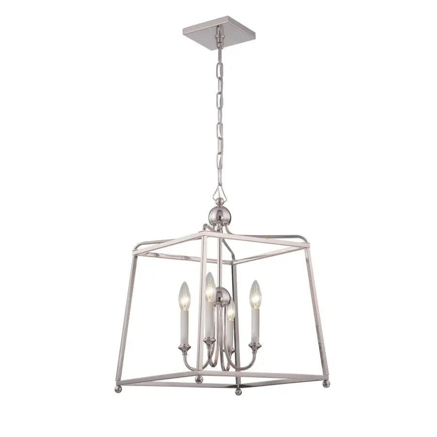 Sylvan 16" Polished Nickel Chandelier - Image 2