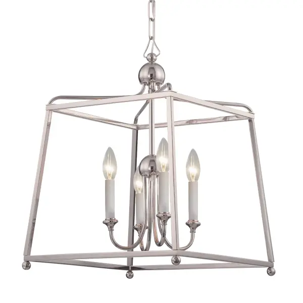 Sylvan 16" Polished Nickel Chandelier - Image 3