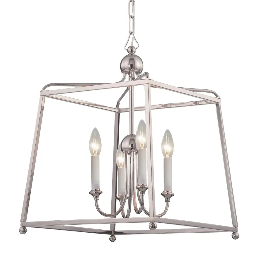 Sylvan 16" Polished Nickel Chandelier - Image 3