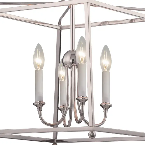 Sylvan 16" Polished Nickel Chandelier - Image 4
