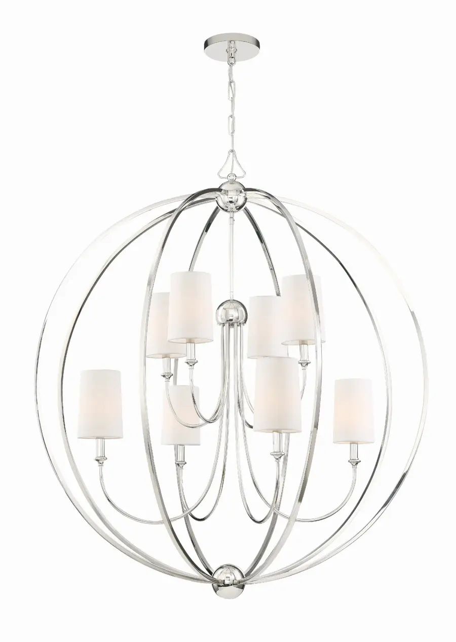 Sylvan 40" Chandelier in Polished Nickel - Image 2