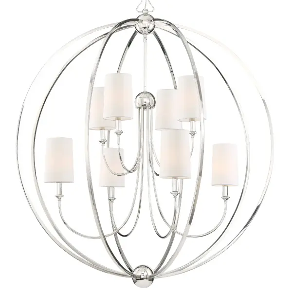 Sylvan 40" Chandelier in Polished Nickel - Image 3