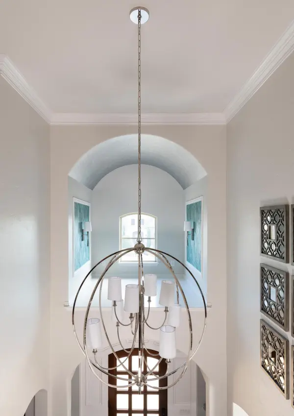Sylvan 40" Chandelier in Polished Nickel - Image 4