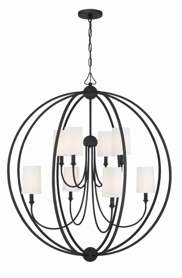 Sylvan 40" Chandelier in Polished Nickel - Image 8