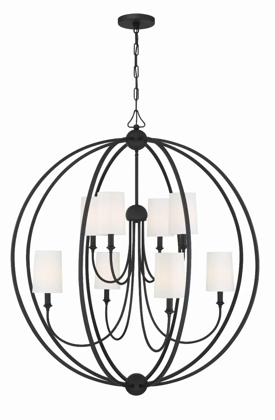 Sylvan 40" Chandelier in Polished Nickel - Image 8
