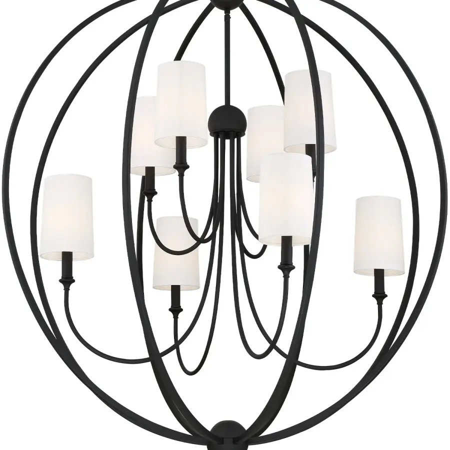 Sylvan 40" Chandelier in Polished Nickel - Image 10