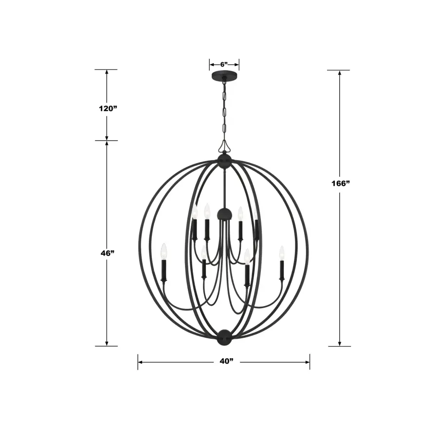 Sylvan 40" Chandelier - Image 11