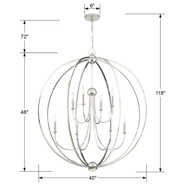 Sylvan 40" Chandelier - Image 5