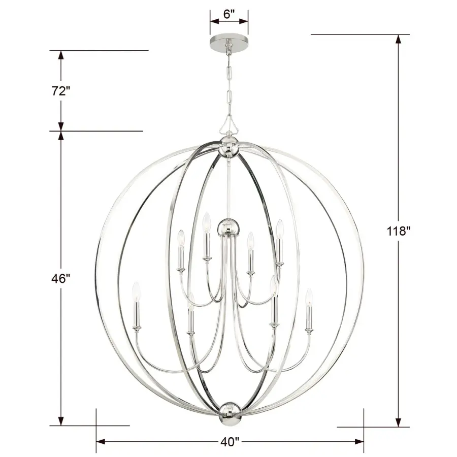 Sylvan 40" Chandelier - Image 5
