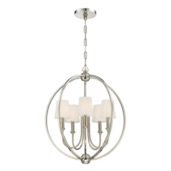 Sylvan 22.5" Chandelier in Polished Nickel - Image 1