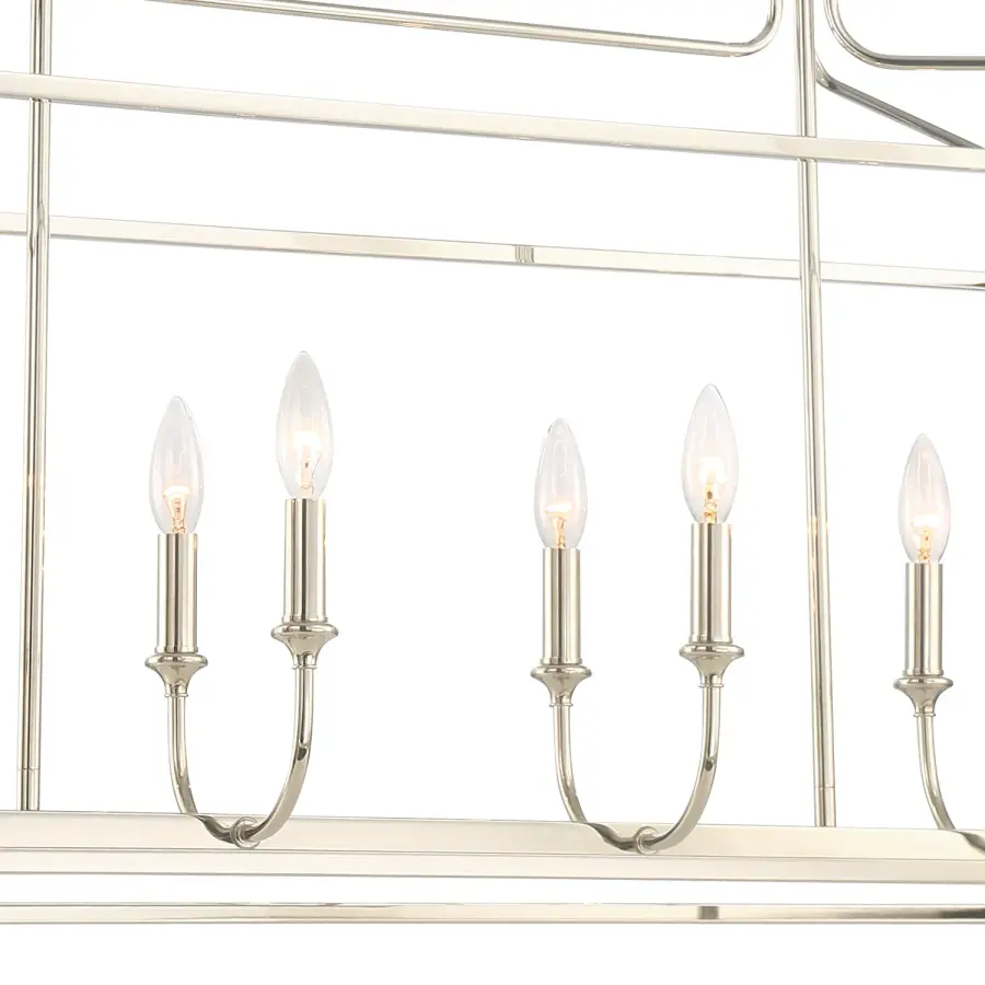 Sylvan 42" Linear Chandelier - Image 4