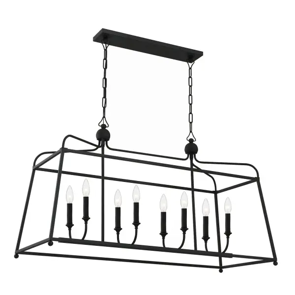 Sylvan 42" Linear Chandelier - Image 8