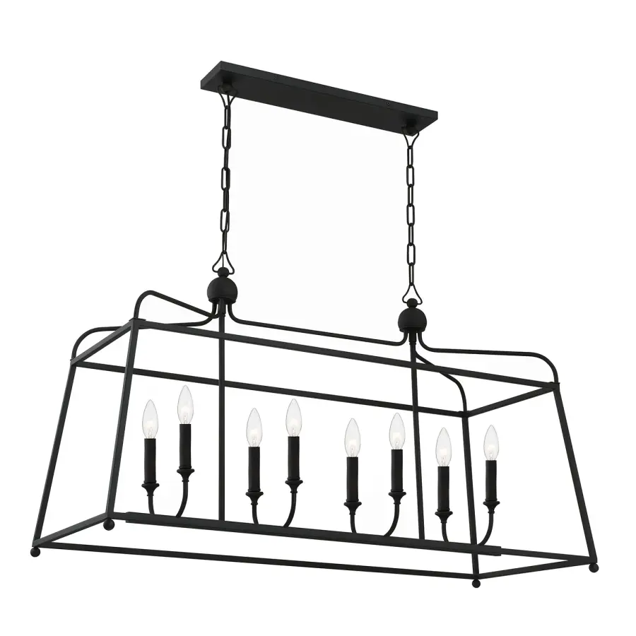 Sylvan 42" Linear Chandelier - Image 8