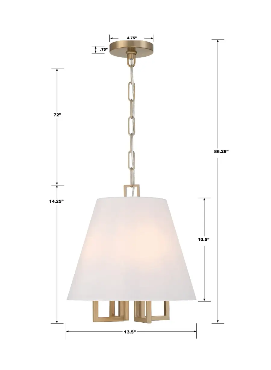 Westwood 13.5" Chandelier in Polished Nickel - Image 6
