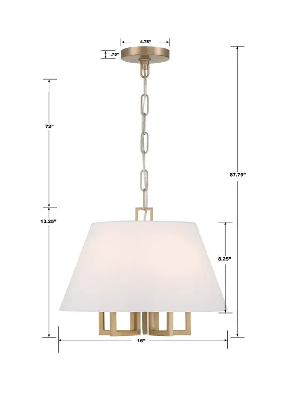 Westwood 16" Chandelier in Polished Nickel - Image 7