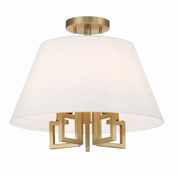 Westwood 16" Semi Flush Mount in Vibrant Gold - Image 4