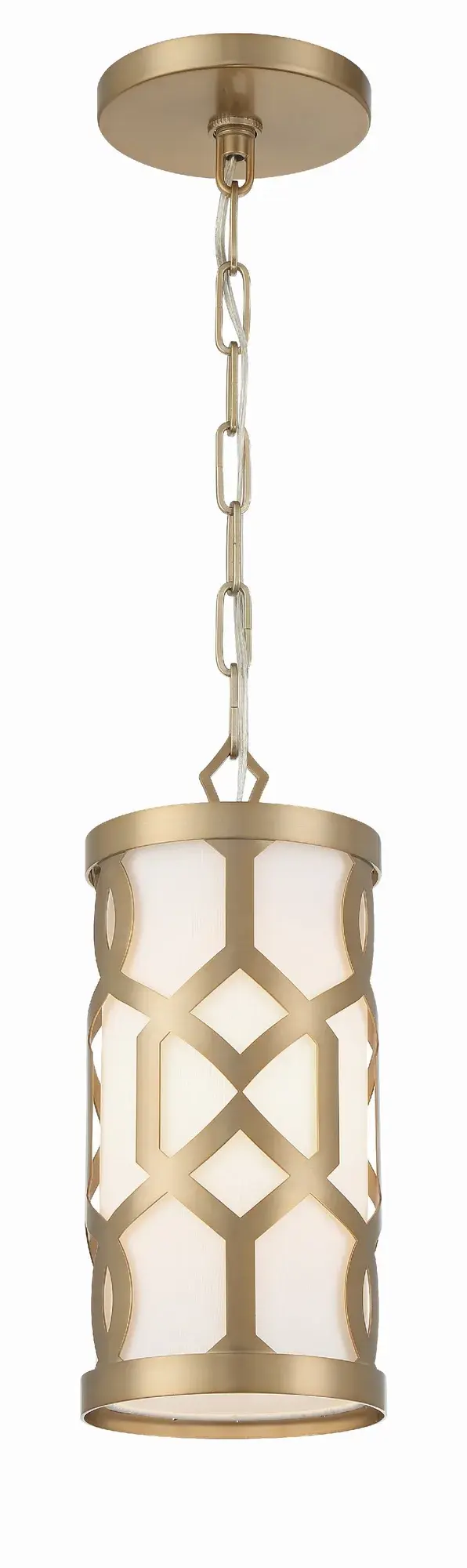 Jennings 6.25" Aged Brass Mini Pendant - Image 1