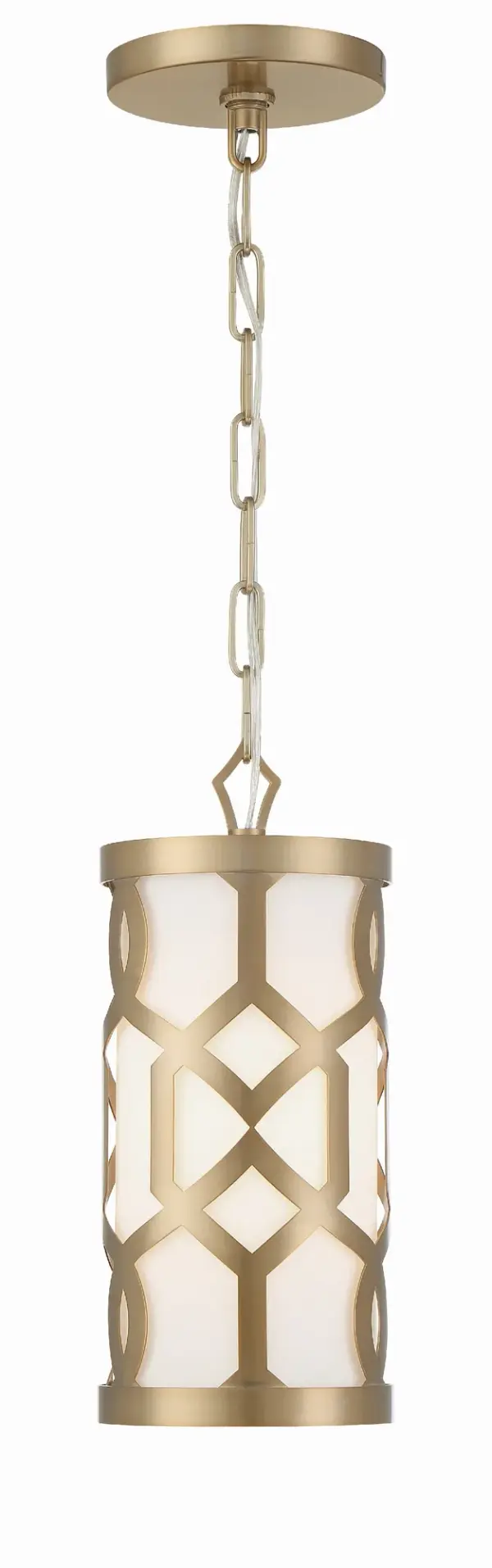 Jennings 6.25" Aged Brass Mini Pendant - Image 2