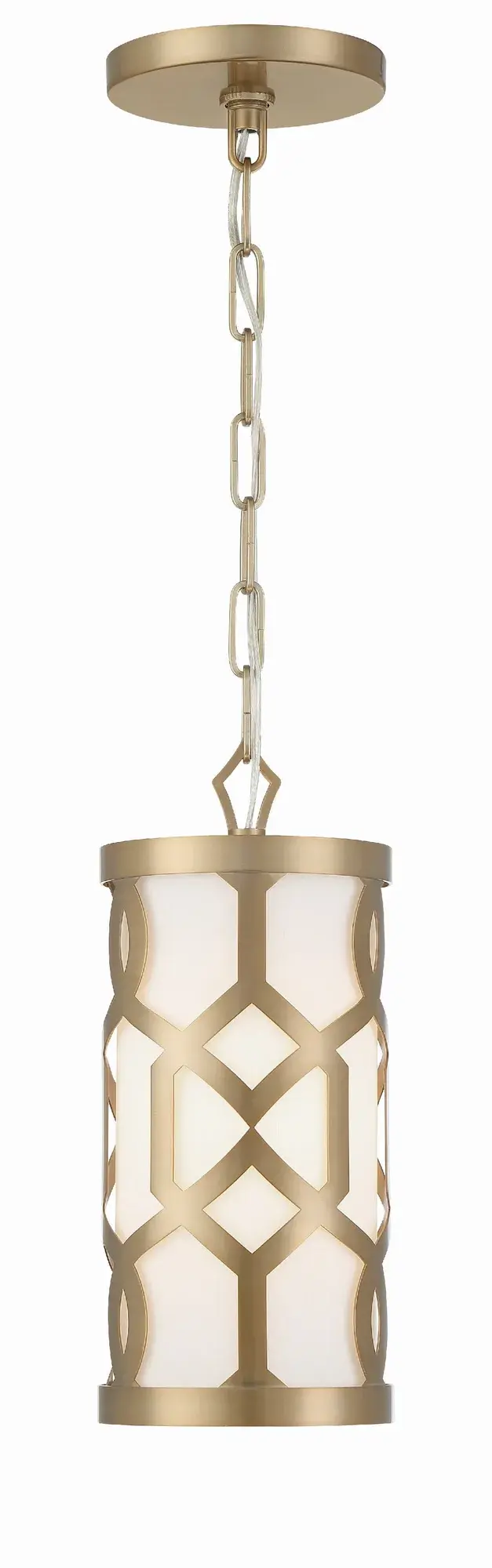 Jennings 6.25" Aged Brass Mini Pendant - Image 2