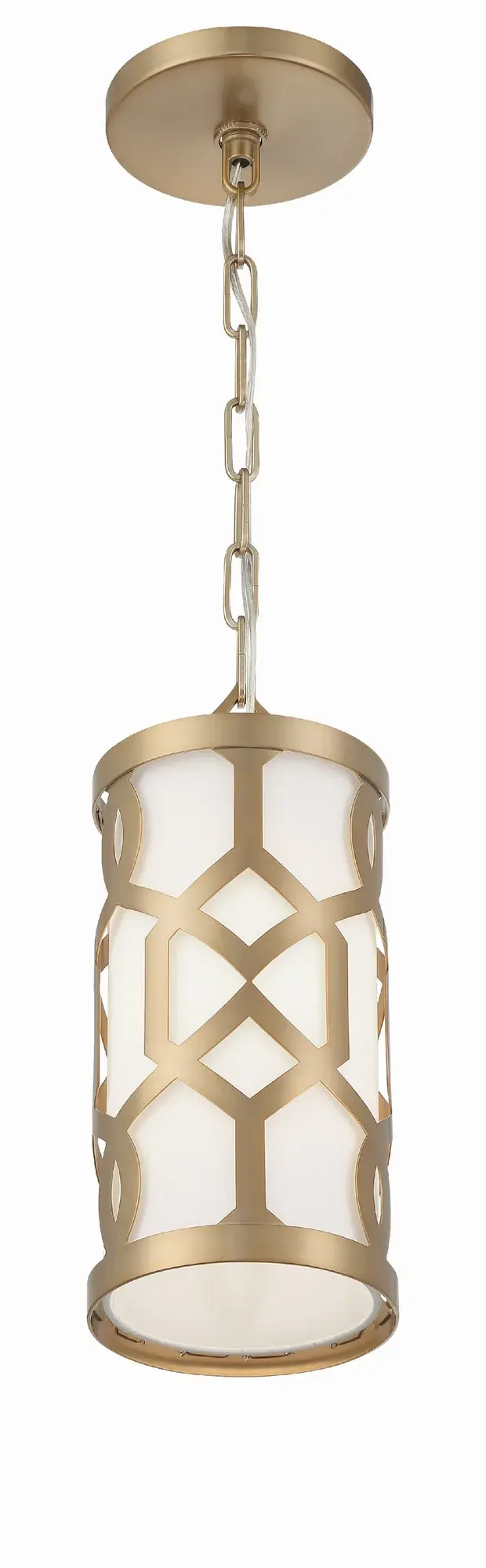 Jennings 6.25" Aged Brass Mini Pendant - Image 3