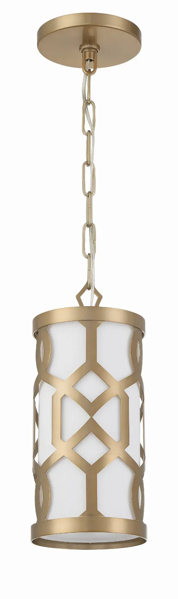 Jennings 6.25" Aged Brass Mini Pendant - Image 4