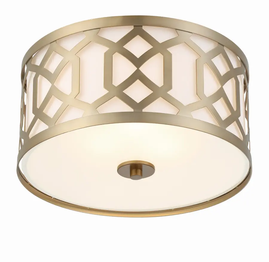 Jennings 16.25" Flush Mount in Aged Brass - Image 2