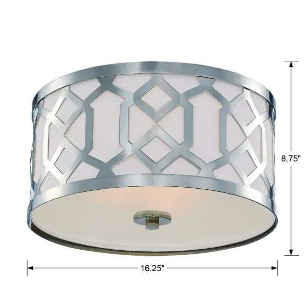 Jennings 16.25" Flush Mount in Aged Brass - Image 12