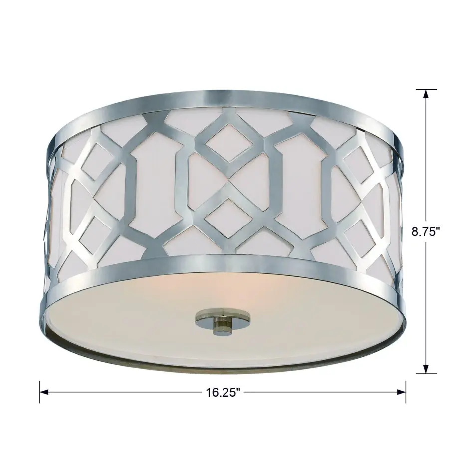 Jennings 16.25" Flush Mount in Aged Brass - Image 12