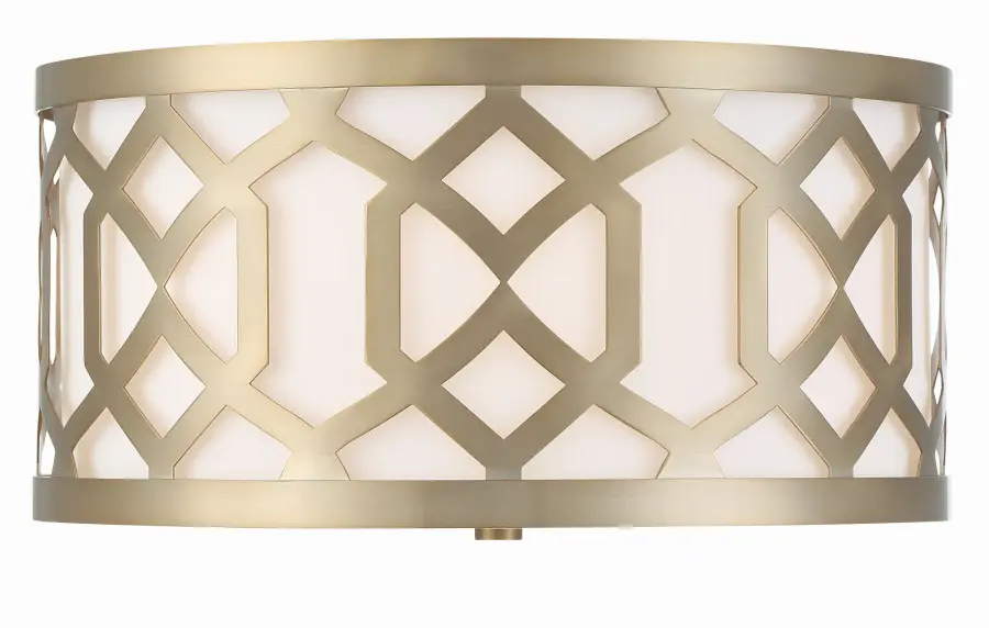 Jennings 16.25" Flush Mount in Aged Brass - Image 4