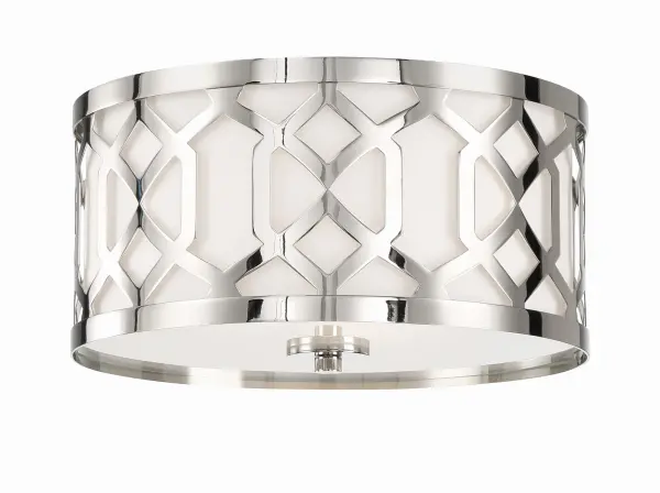 Jennings 16.25" Flush Mount in Aged Brass - Image 8