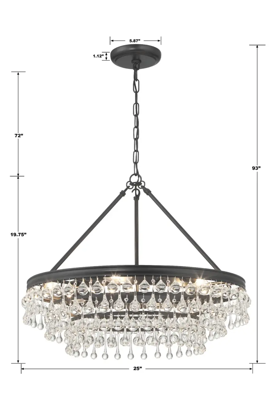 Calypso 25" Chandelier - Image 13