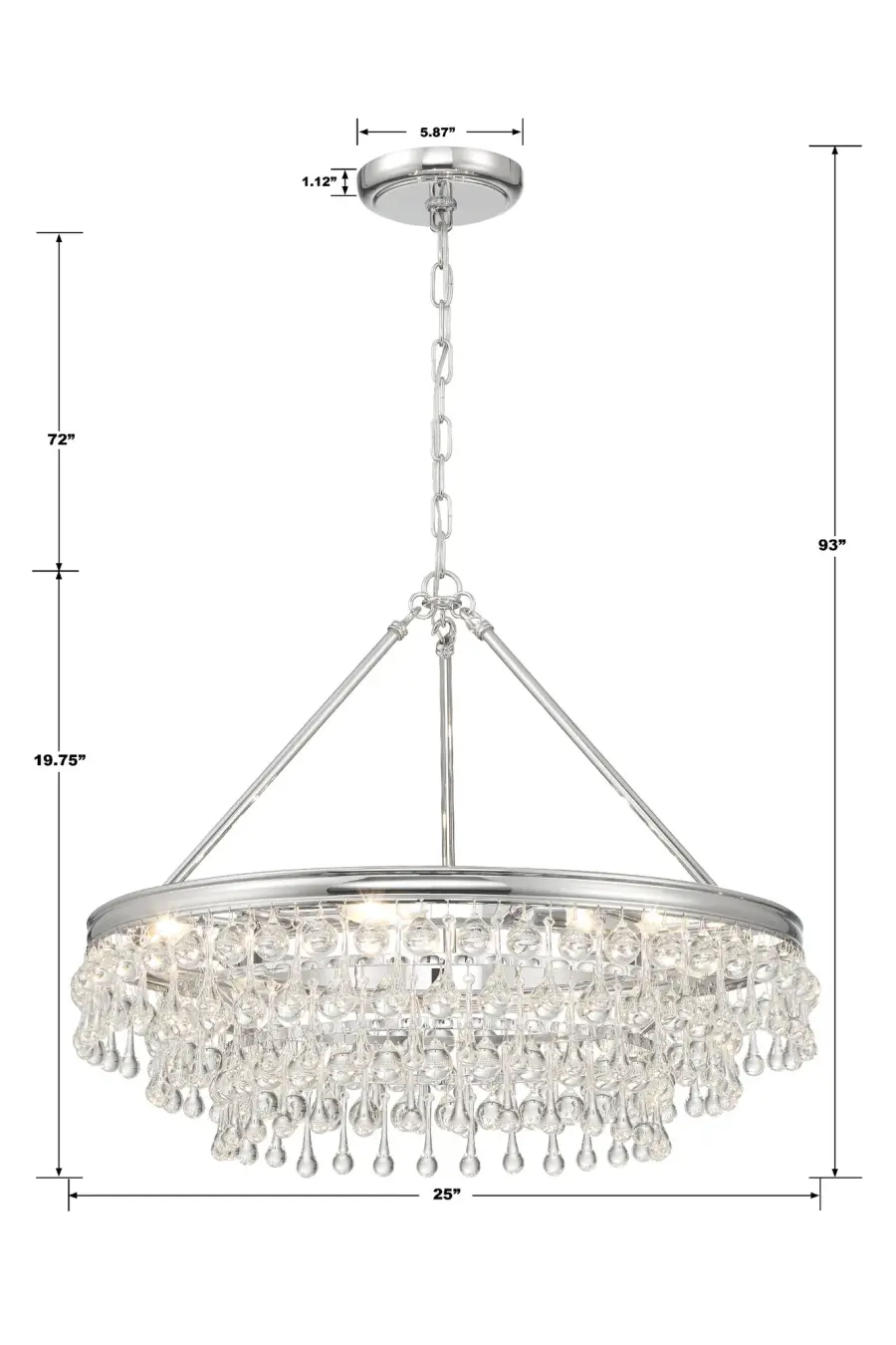 Calypso 25" Chandelier - Image 5