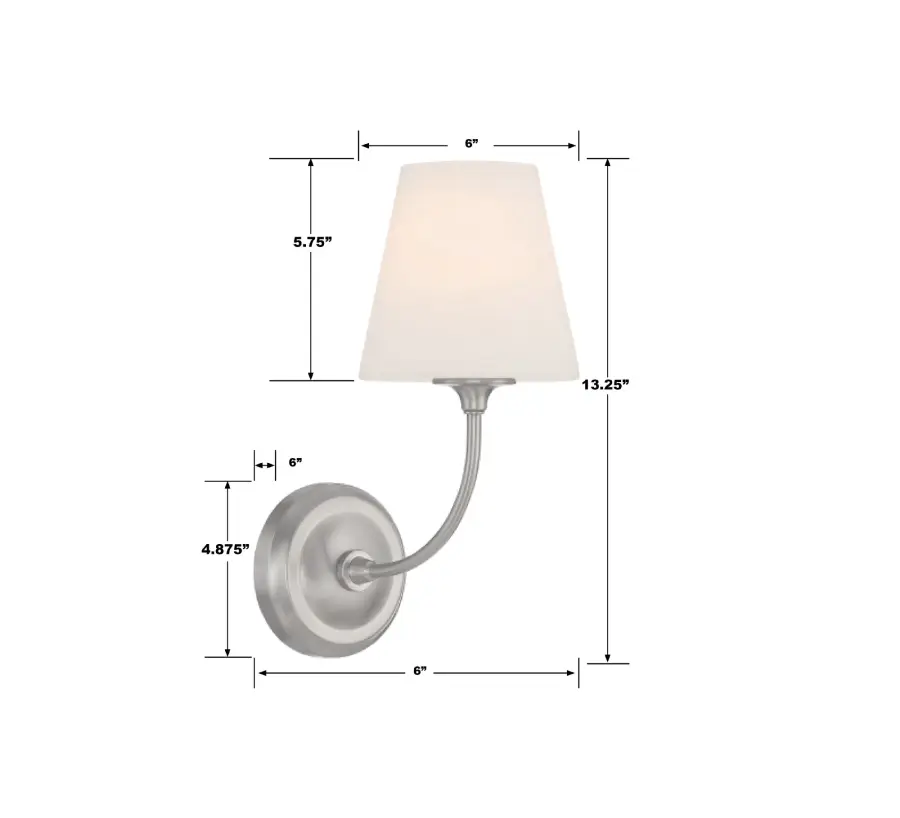 Sylvan 6" Wall Sconce in Black Forged - Image 21