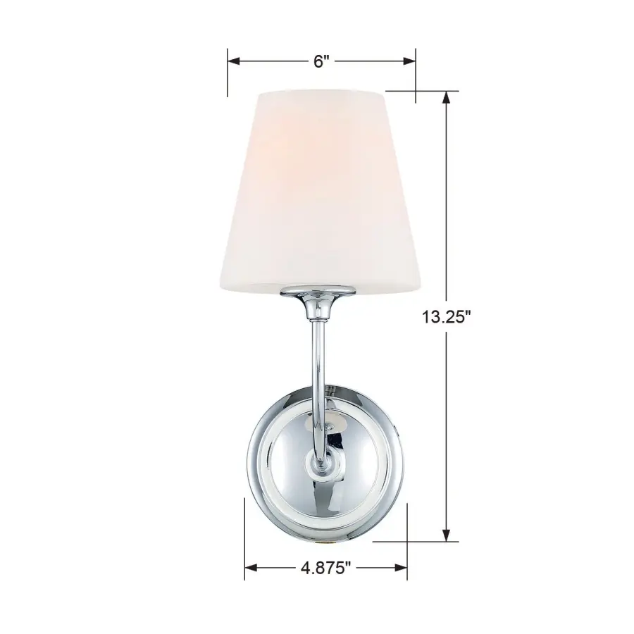 Sylvan 6" Wall Sconce in Black Forged - Image 7