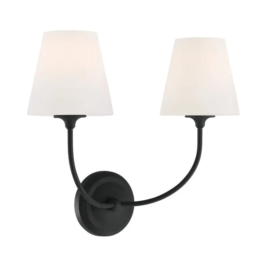 Sylvan 17" Wall Sconce in Black Forged - Image 11