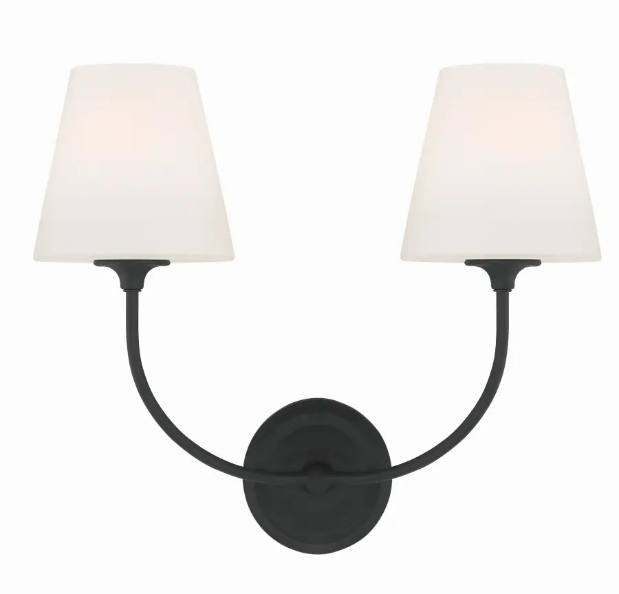 Sylvan 17" Wall Sconce in Black Forged - Image 8