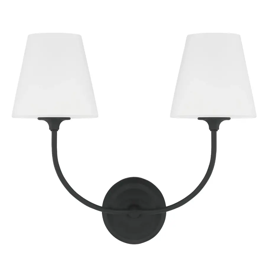 Sylvan 17" Wall Sconce in Black Forged - Image 9