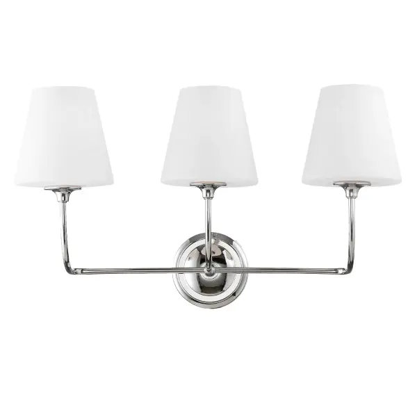 The Libby Langdon designed Sylvan vanity light features an open-air construction with delicate metal frame lines that create spaciousness. Its transitional style blends classic elegance with modern sophistication. - alternate view