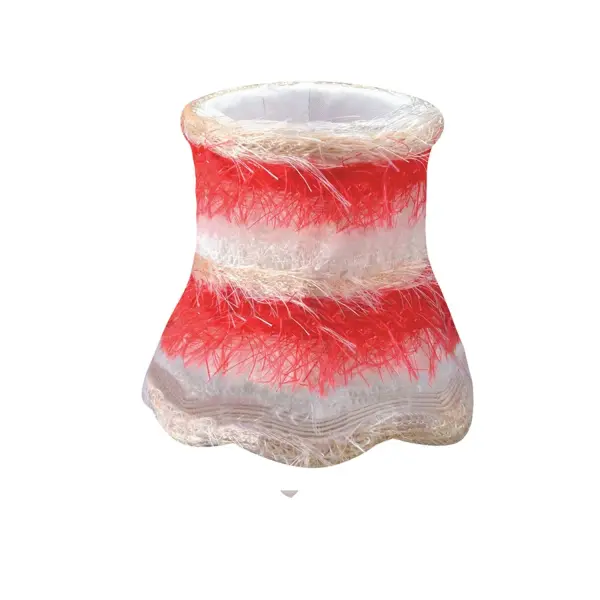 This 5-inch decorative mini shade features an open metal caged design that allows candelabra light to shine through beautifully. The timeless traditional style and vibrant red finish add uncomplicated elegance to chandeliers and sconces.