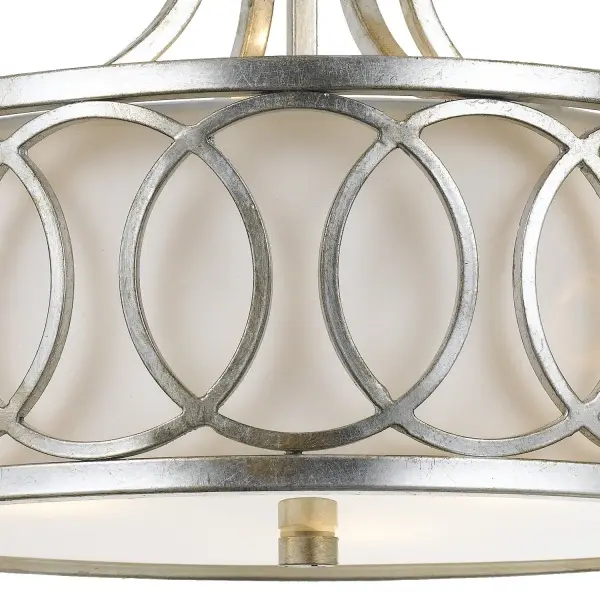 Graham 15" Semi Flush Mount in Antique Gold - Image 18