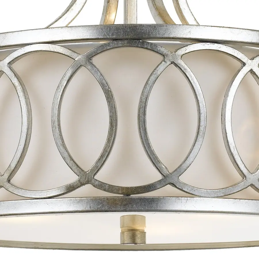 Graham 15" Semi Flush Mount in Antique Gold - Image 18