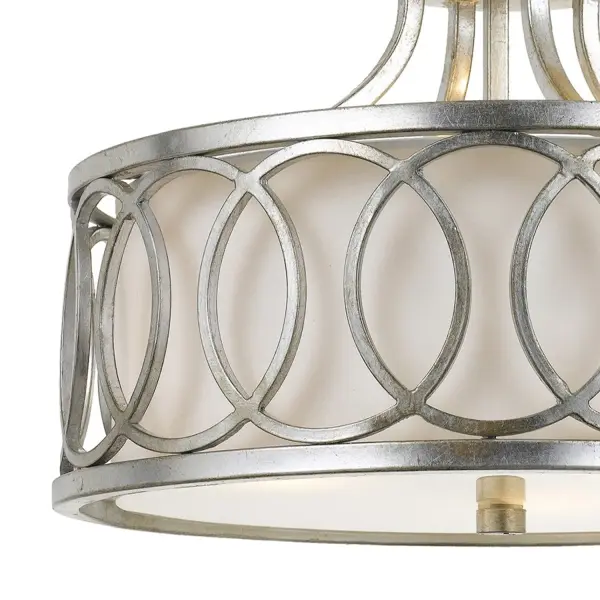Graham 15" Semi Flush Mount in Antique Gold - Image 19
