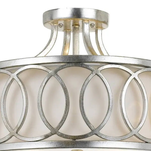 Graham 15" Semi Flush Mount in Antique Gold - Image 20