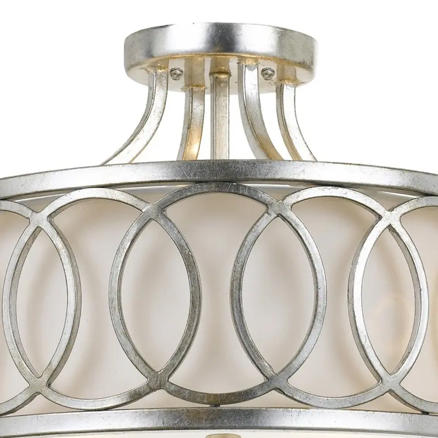Graham 15" Semi Flush Mount in Antique Gold - Image 20