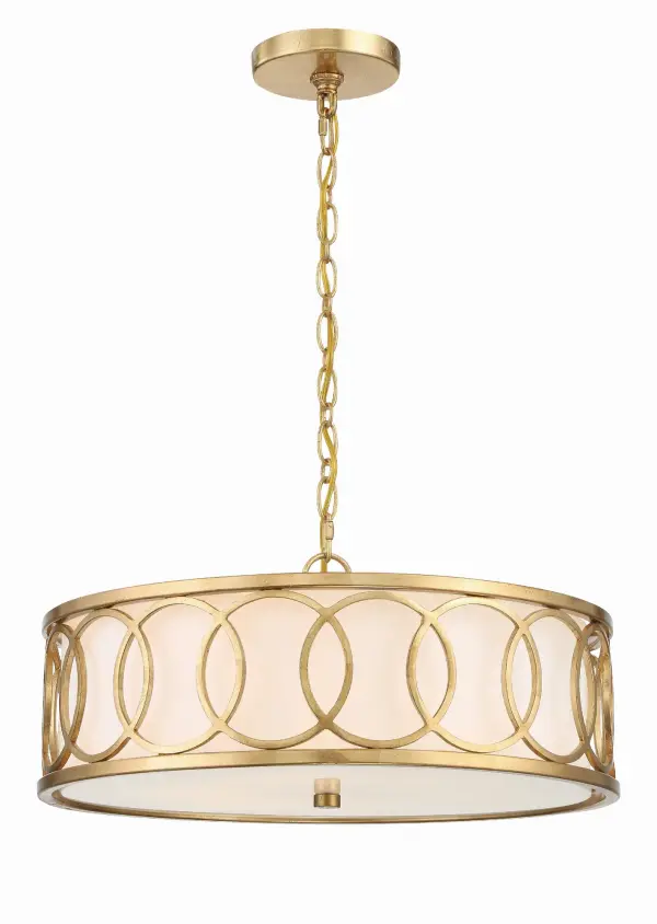 Graham 18" Chandelier in Antique Gold - Image 1