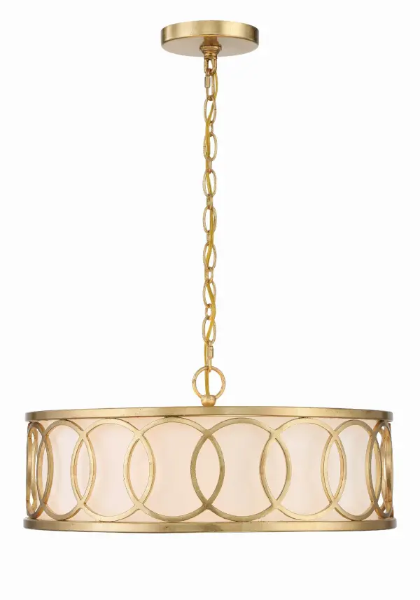 Graham 18" Chandelier in Antique Gold - Image 2